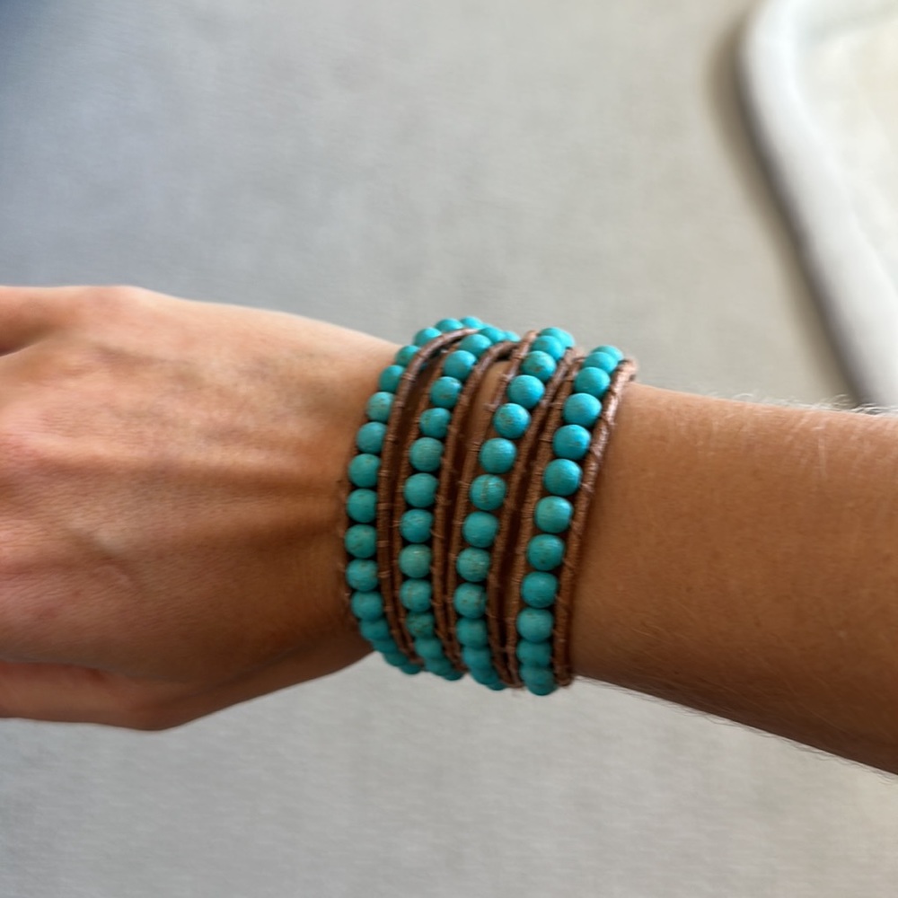 Turquoise wrap bracelet - Picture 3 of 3